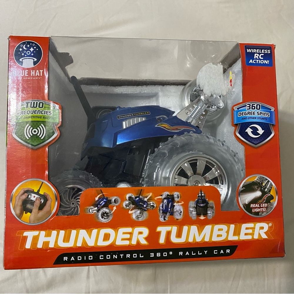 Thunder Tumbler Blue Kids RC Rally Car by Blue Hat